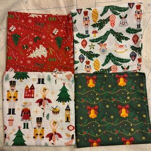 NEW Mix & Match Nutcracker Themed Dinner Napkins Set of 4